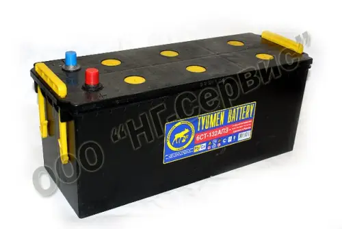 Аккумулятор 6СТ-132 Тюмень-лось 132А/ч 960А (прямая полярность) - Авторота