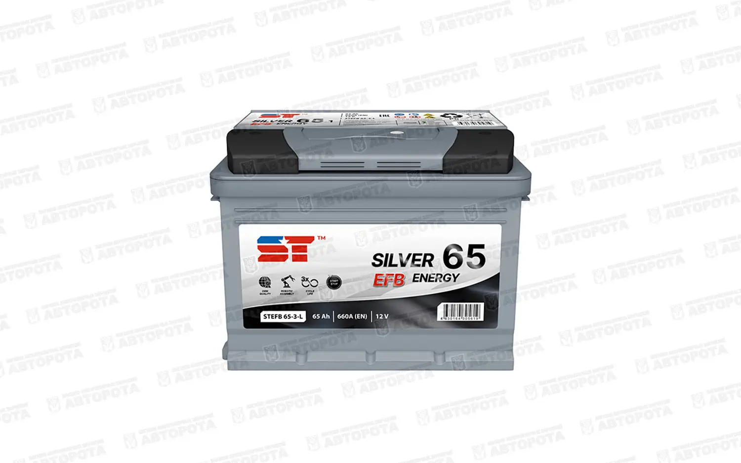 Аккумулятор 6СТ- 65 ST EFB 660А (прямая полярность) - Авторота