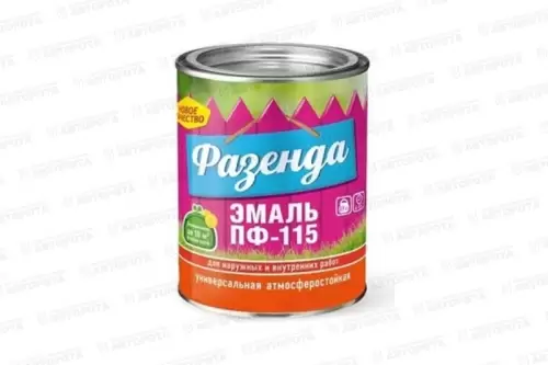 Эмаль ПФ-115 (0,9кг) черная (Фазенда) - Авторота