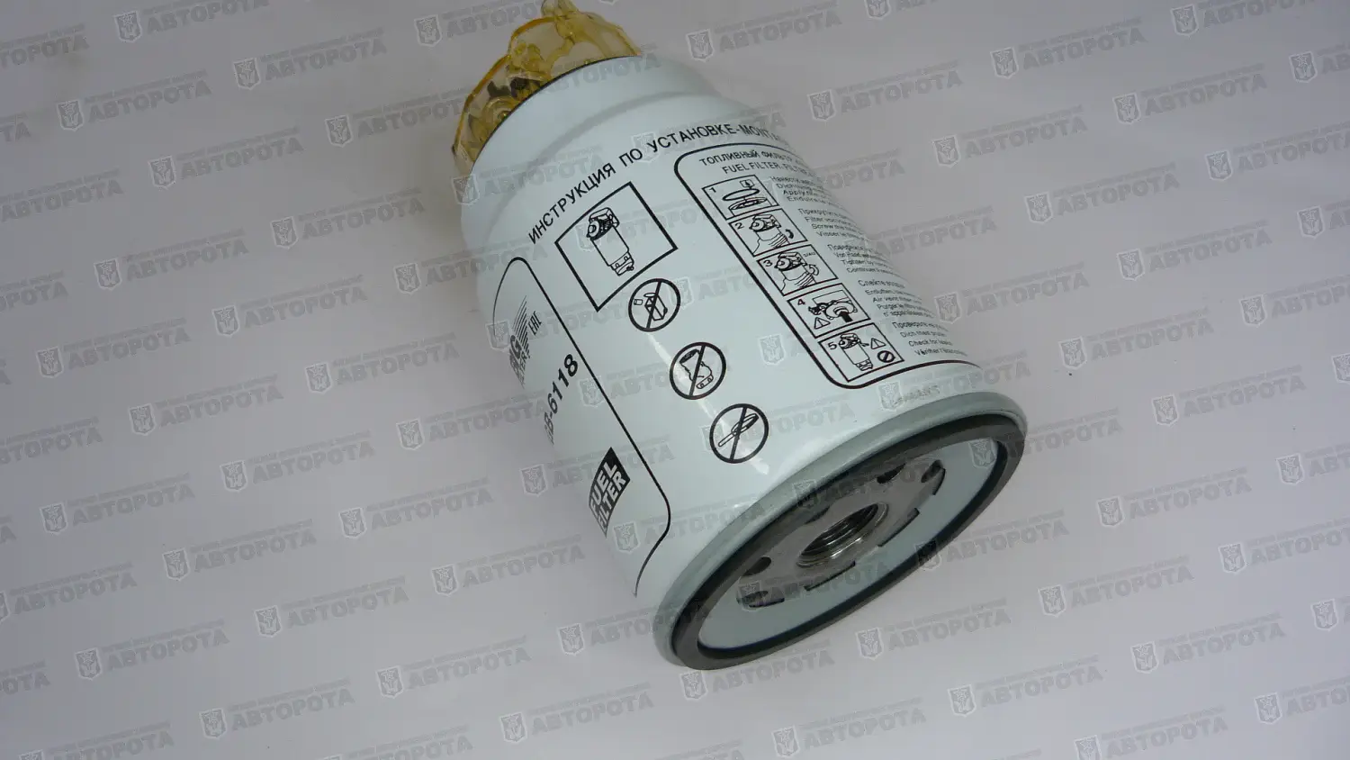 Фильтр топливный для а/м КАМАЗ ЕВРО-2 PL-270Х с колбой GB-6118 (BIG Filter) - Авторота