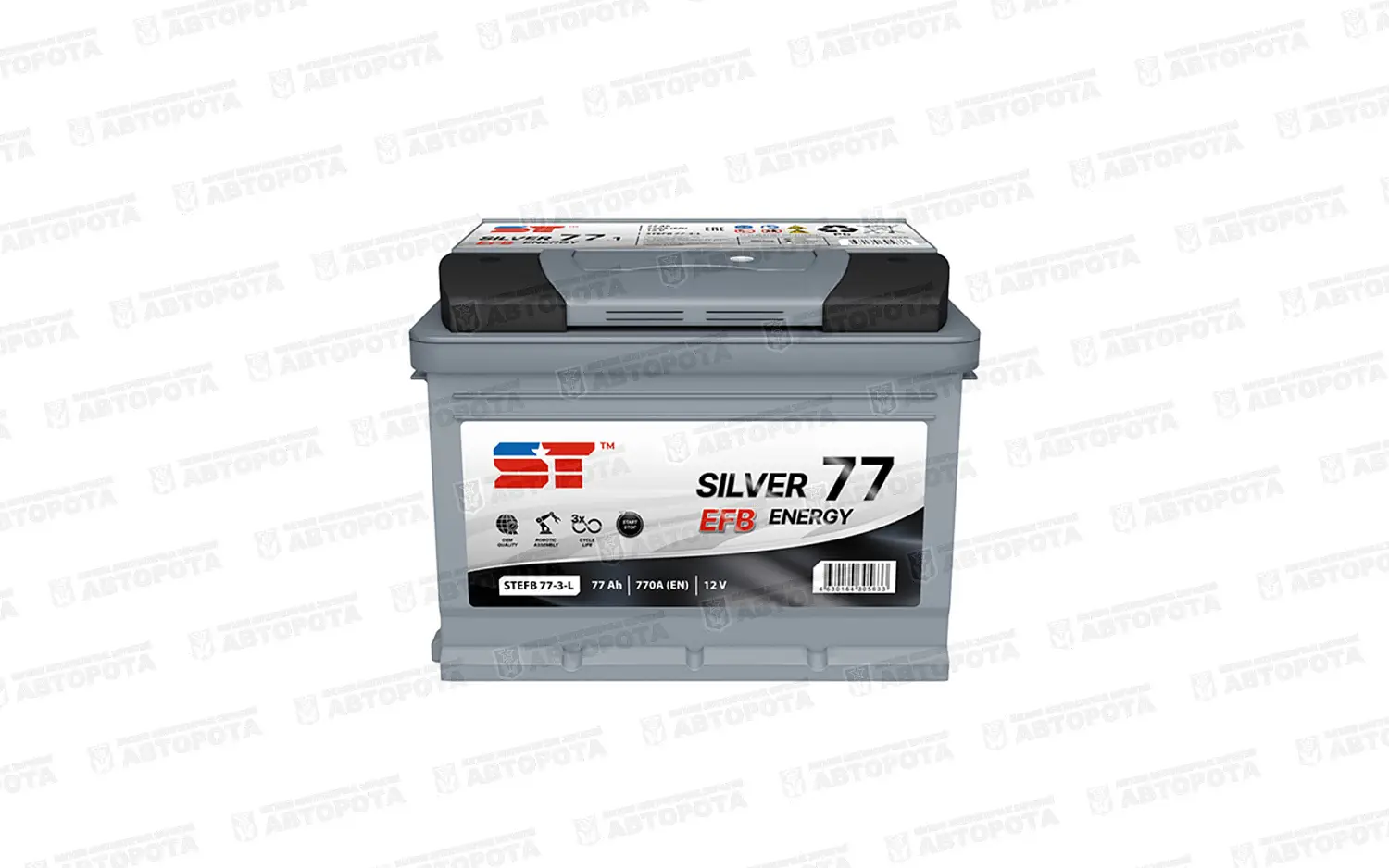 Аккумулятор 6СТ- 77 ST EFB 770А (прямая полярность) - Авторота