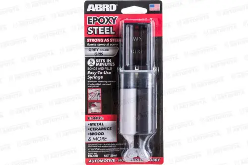Клей эпоксидный ABRO 2-компонентный серый (25мл) - Авторота