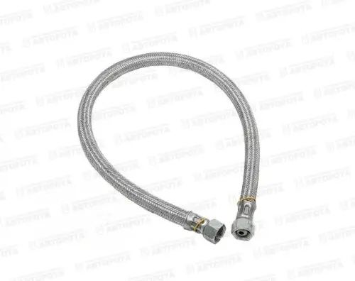 Шланг тормозной для а/м КАМАЗ задний (780мм+20мм) (гайка/гайка) металлической оплетке 4310-3506442/ 6520-3506442-20 - Авторота