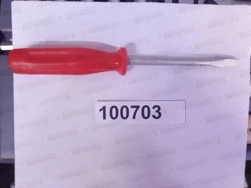 Отвертка шлицевая 7,0х100мм пластиковая рукоятка - Авторота