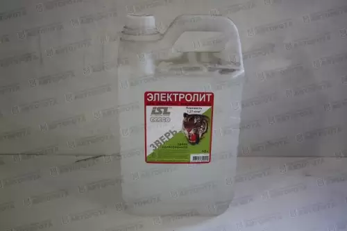 Электролит кислотный  (5л) плотность 1,27-1,29 "Зверь/Барс" - Авторота