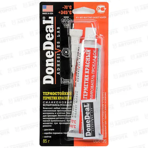 Герметик-прокладка DONEDEAL  (85г) красный силикон DD6726 - Авторота