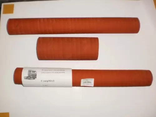 Патрубок радиатора СуперМАЗ красн. (к-т 3шт) 6422-1303023/025 - Авторота