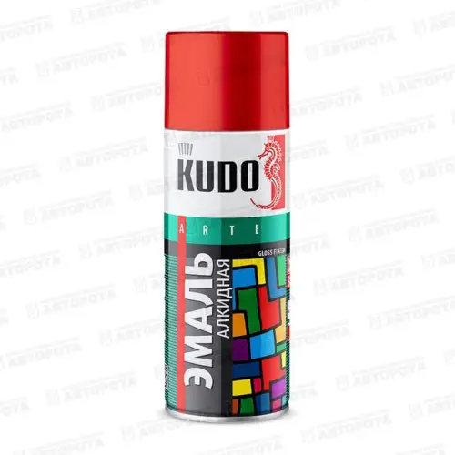 Эмаль автомобильная аэрозольная красная Kudo (520мл) KU-1003 - Авторота