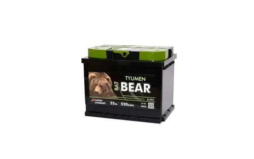 Аккумулятор 6СТ- 55LA Тюмень-Медведь Ca+ - Авторота