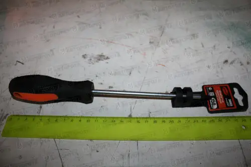 Отвертка крестовая 2х150мм прорезиненная рукоятка 30665 (АвтоДело) - Авторота