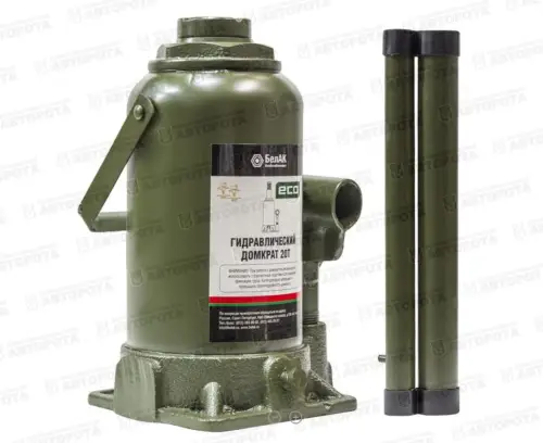 Домкрат гидравлический 20т одноплунжерный 70021 (БелАК) - Авторота