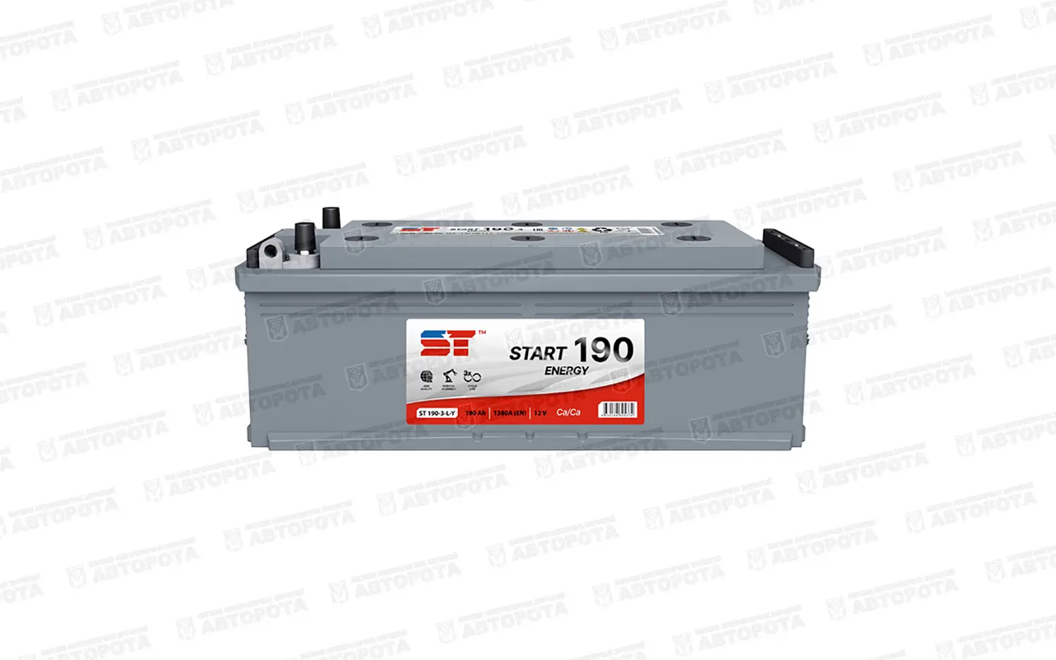 Аккумулятор 6СТ-190 ST Start 1380А (прямая полярность) - Авторота