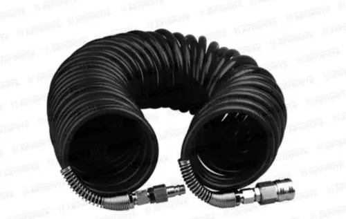 Шланг пневматический 15м 6x8мм спиральный с фитингами рапид 170025 (FUBAG) - Авторота