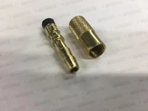 Наконечник шланга подкачки d=6мм (бронза) KR-3362 - Авторота