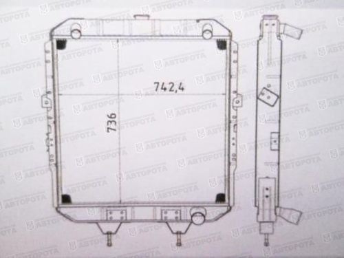 Радиатор КРАЗ 4-рядный 255-1301010-01 - Авторота