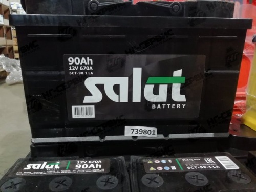 Аккумулятор 6СТ- 90LA SALUT Ca+ - Авторота