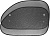 Шторка на боковые стекла Autostandart черн. 65х38см (к-т 2шт) 101607