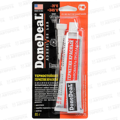 Герметик-прокладка DONEDEAL  (85г) красный силикон DD6726 - Авторота