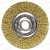 Щетка по металлу дисковая плоская, витая D-125х22,2мм 74656 (Matrix)