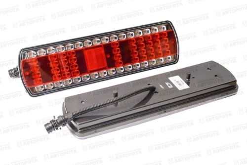 Фонарь задний для а/м КАМАЗ левый LED 24В колодка на жгуте 112.08.69-03 (Руденск) - Авторота