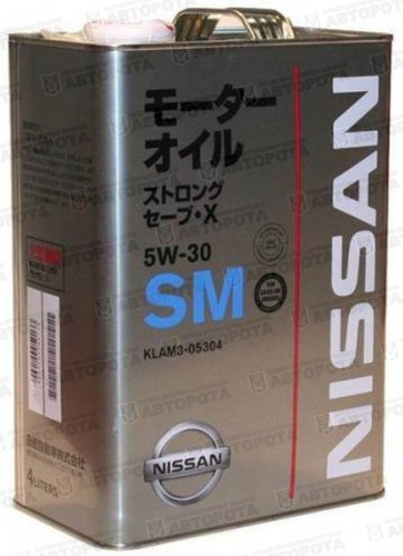 Масло моторное Nissan Motor Oil Strong Save X 5W30 (п/синт.бенз) (1л) - Авторота