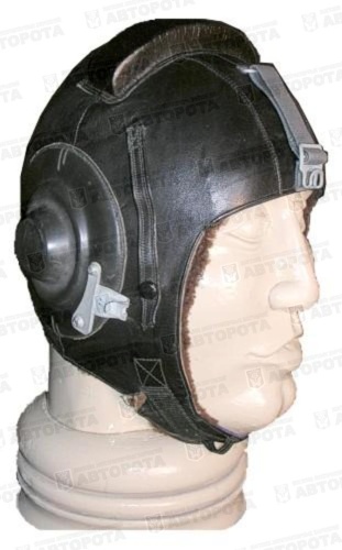 Шлем летный ШЗ-50 нат, кожа, мех СССР - Авторота