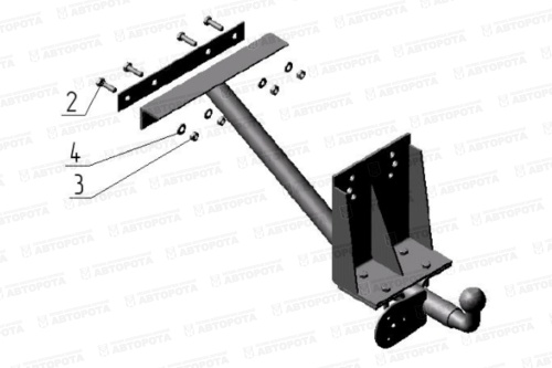 Устройство тягово-сцепное УАЗ 3151 AvtoS У 01 - Авторота