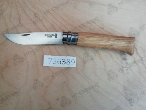 Нож складной Opinel № 8, нерж, дуб (коробка) - Авторота