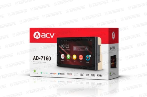 Автомагнитола ACV AD-7160 (7", Android) Navitel - Авторота