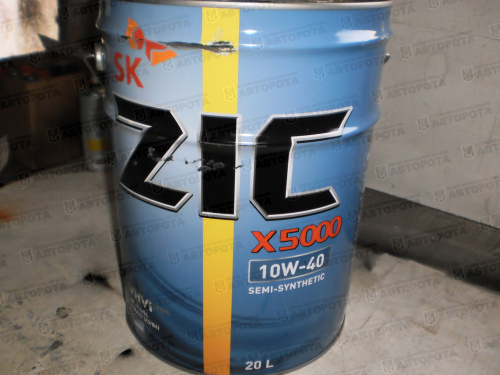 Масло моторное ZIC 10W40 Х5000 (полусинтетическое для дизельных двигателей) (20л) - Авторота