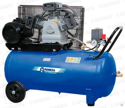 Компрессор воздушный электрический с ресивером REMEZA СБ 4/С-50 LB40 380В 530л/мин - Авторота
