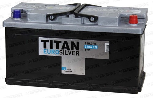 Аккумулятор 6СТ-110 Титан Euro Silver е (обратная полярность) - Авторота