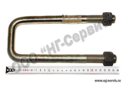 Стремянка рессоры для а/м КАМАЗ-5320 передней М20х1,5х235х75мм с гайками 5320-2902408-01 - Авторота