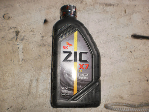 Масло моторное ZIC 10W40 Х7 LS (синтетическое для безиновых, дизельных, газовых двигателей) (1л) - Авторота