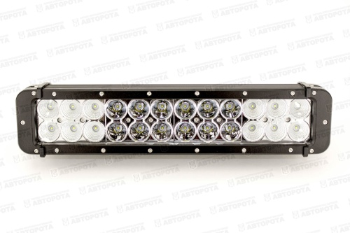 Фонарь автомобильный LED 48W 2 светодиода 35см 2-рядный комбо ЛайтБар (балка) IP67 (redBTR) - Авторота