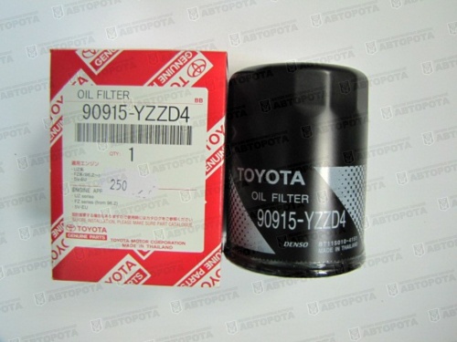 Фильтр масляный TOYOTA 90915-YZZD4 (ан. 90915-YZZJ3, 90915-YZZJ4) - Авторота