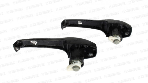 Ручка двери для а/м КАМАЗ наружная левая/правая с ключом черная нового образца (комплект 2шт) 5320-6105040-10 (ДААЗ) - Авторота