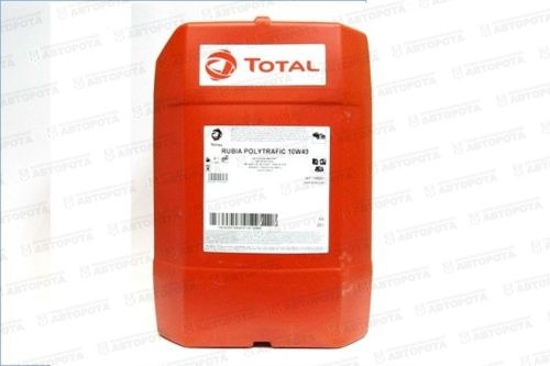 Масло моторное TOTAL RUBIA POLYTRAFIC 10W40 (п/синт.бенз/диз)  (20л) - Авторота