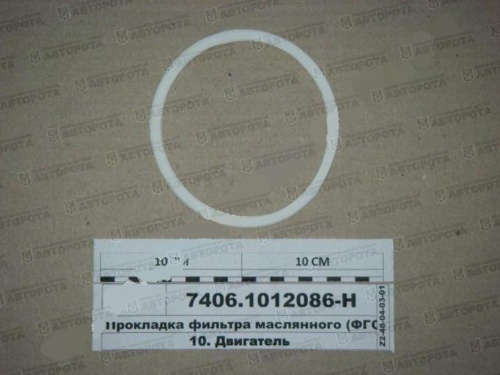 Кольцо уплотнительное для а/м КАМАЗ ФГОМ ЕВРО толстое белый (силикон) 7406-1012086 - Авторота