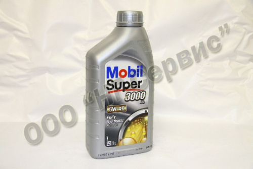 Масло моторное MOBIL SUPER 3000 Х1 5W40 (синт.бенз/диз)  (1л) - Авторота