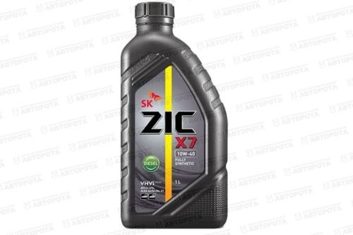 Масло моторное ZIC 10W40 Х7 Diesel (синтетическое для дизельных двигателей) (1л) - Авторота