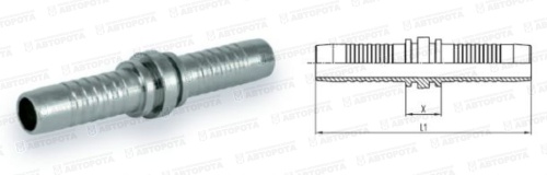 Фитинг РВД Коннектор (двойное соединение РВД ) 1/2" - Авторота