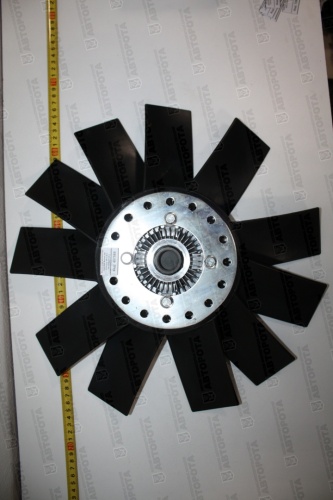 Вентилятор для а/м ГАЗ с вязкостной муфтой 380мм 11 лопастей охлаждения двигателя Cummins ISF 2.8L в сборе 3302-1308060 (аналог 020005181) - Авторота