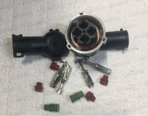 Колодка под байонетный разъем 4-pin 7810181 угловая TE Parts (АЗ КАМАЗ) - Авторота